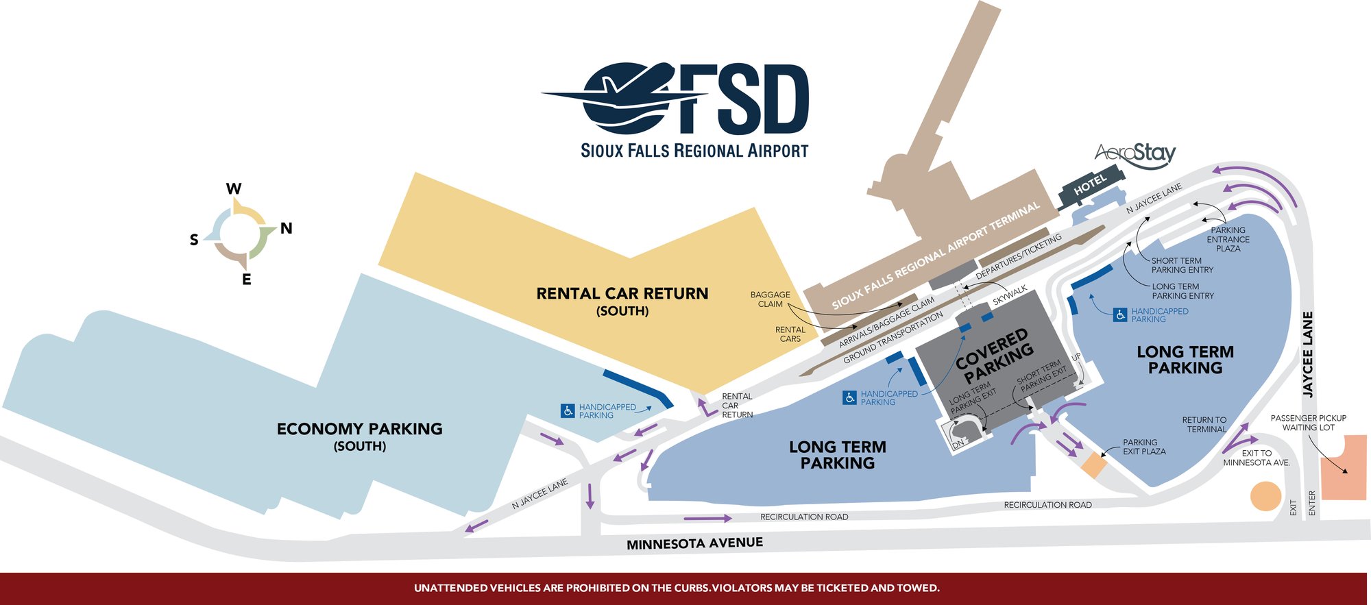 2024-09-23 FSD Airport Parking Map - Work Complete
