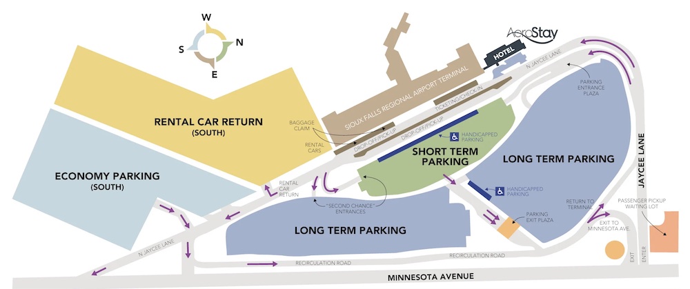 Sioux Falls Airport Parking Map_1122-2