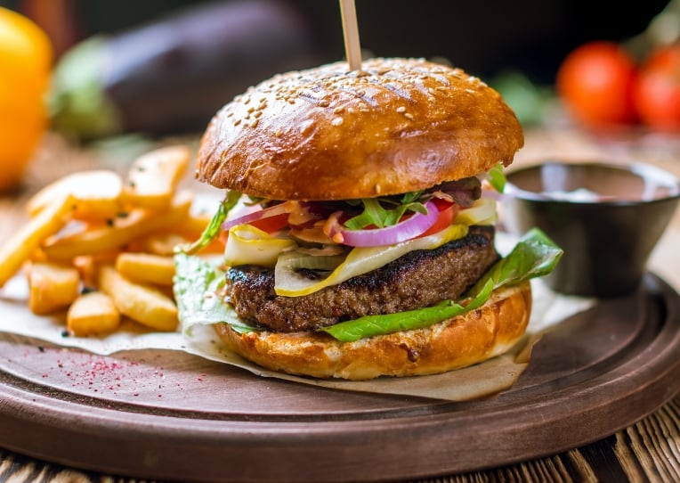 Burger and Fries